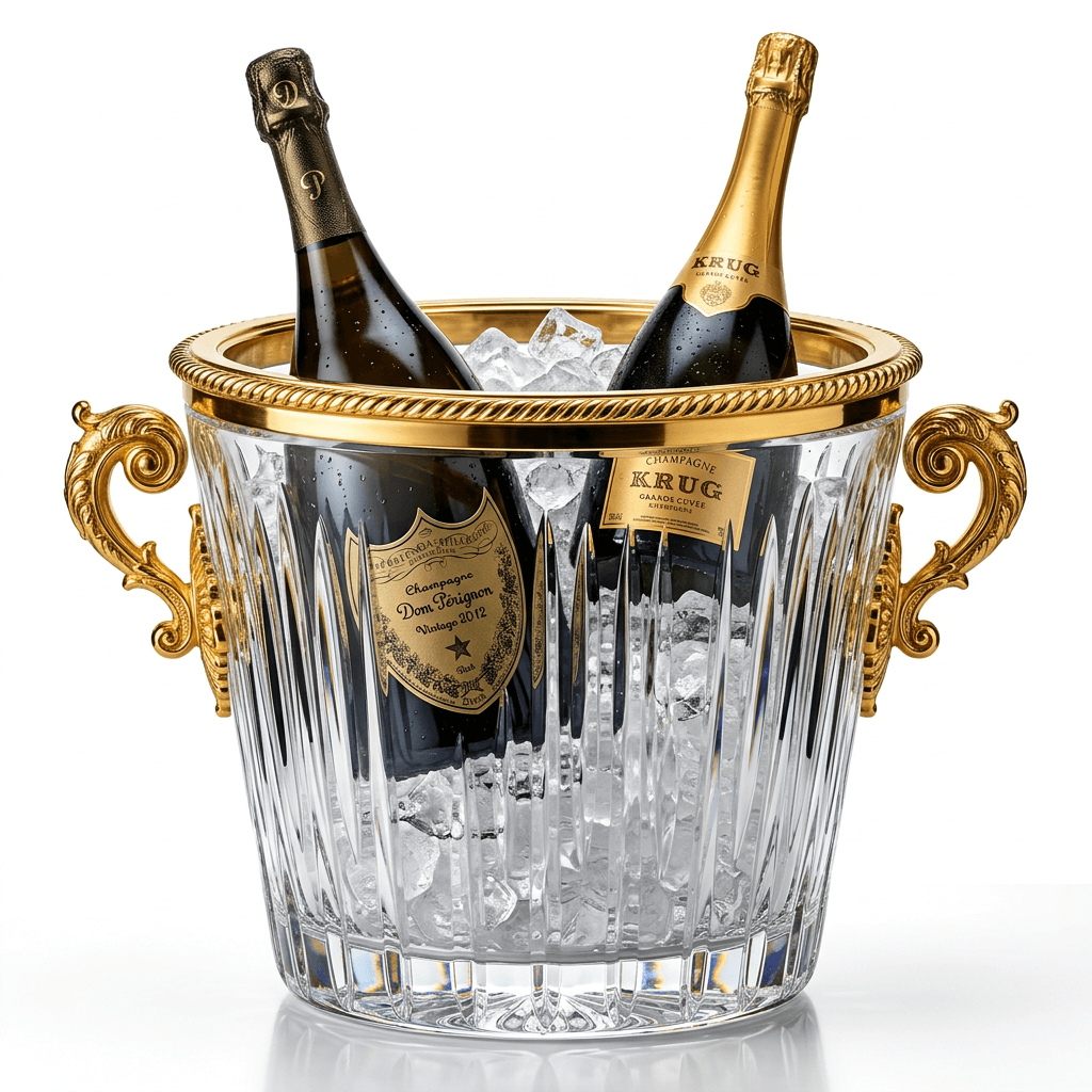 Fluted Crystal Champagne Bucket