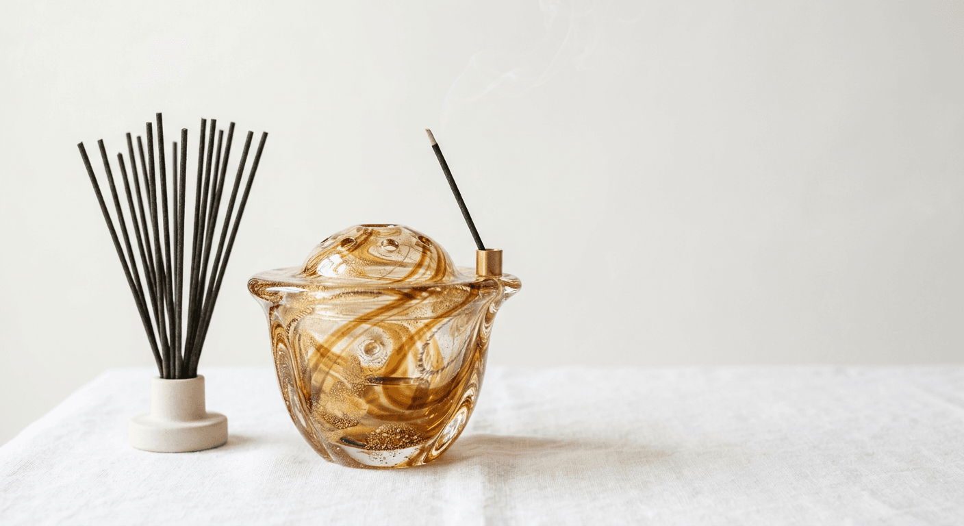 Venetian Glass Incense Burner